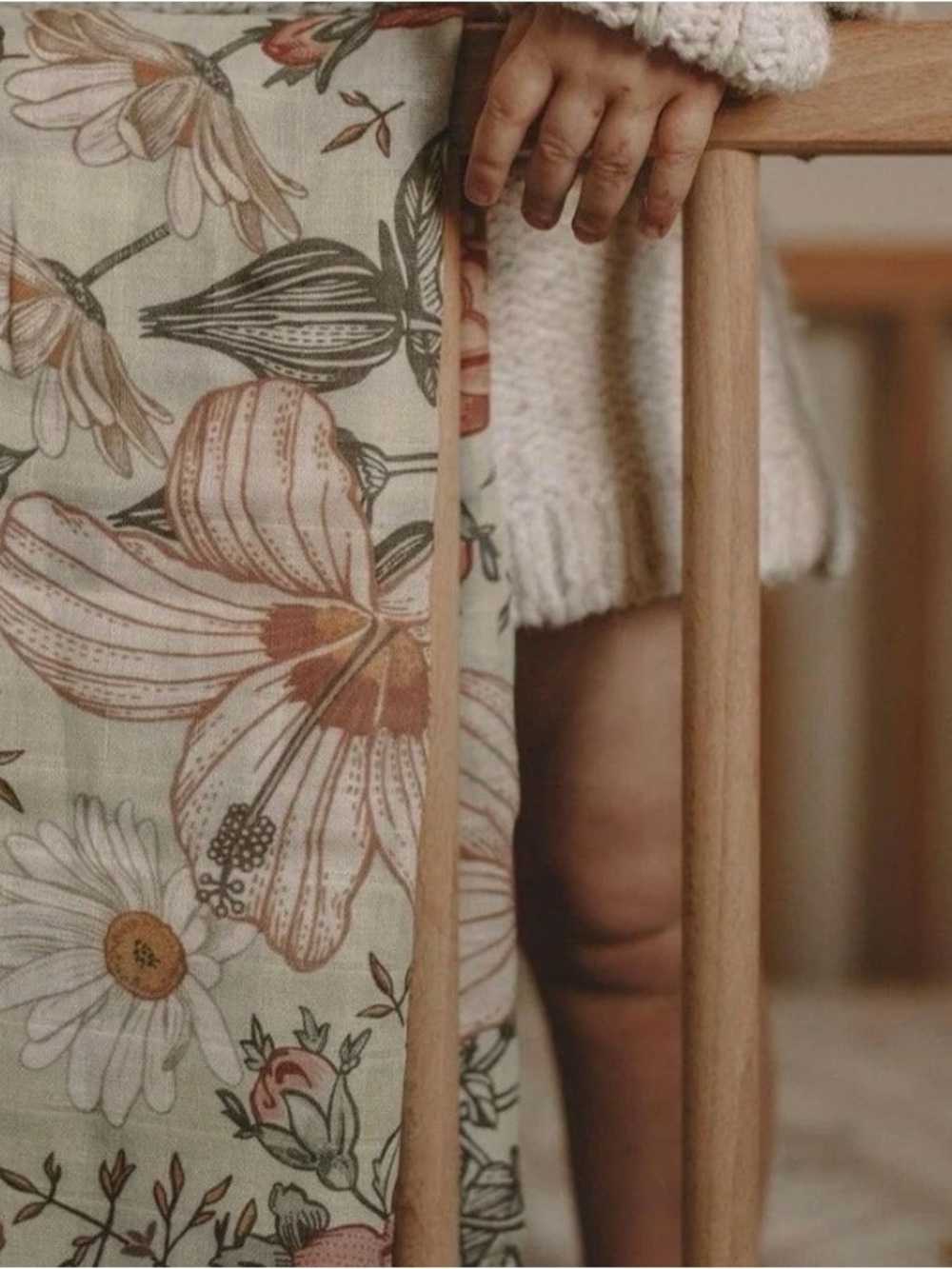 Mini Scout Floral Swaddle Blanket 100% Cotton